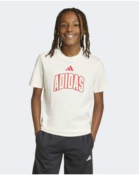 adidas Sportswear - Stadium Lettering T-Shirt - Kids-Teens