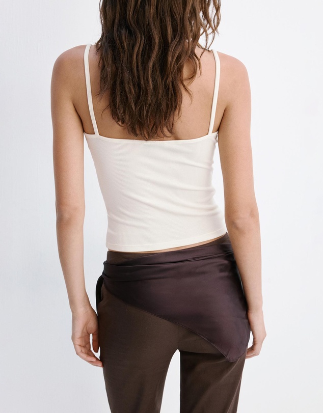 M.N.G - Thin Strap Embellished Top