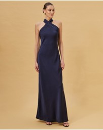 CHANCERY - Juno Twist Halter Maxi Dress