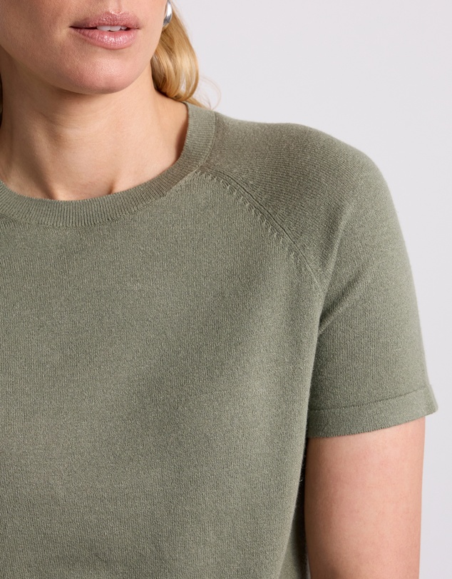 David Lawrence - Audrie Linen Blend Knit Top
