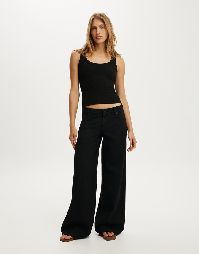 Cotton On - Blake Rib Scoop Tank