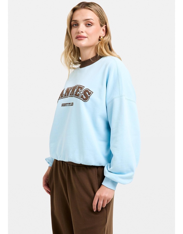 Subtitled - Cannes Contrast Crew Neck Jumper