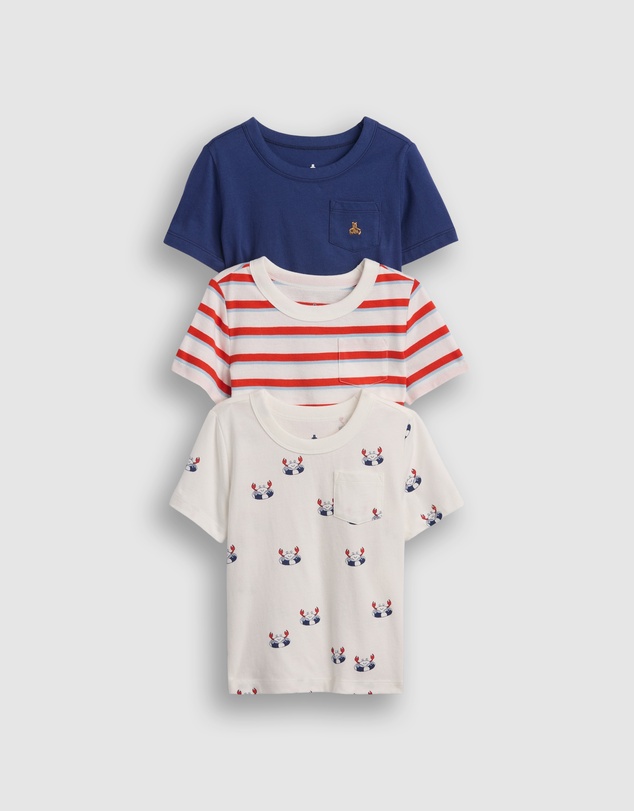 GAP - 3-Pack BF SS Pocket Tee - Babies-Kids