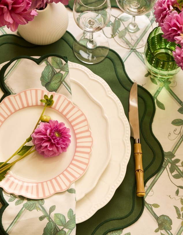 Tablescaped - MHI Petite Ivy Collection Tablecloth