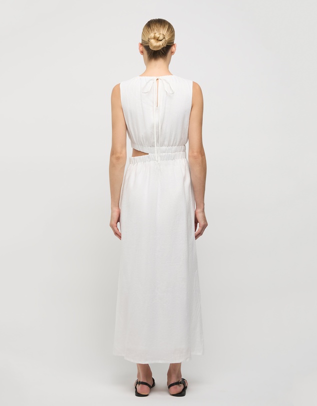 FRIEND of AUDREY - Camile Linen Cut-out Dress