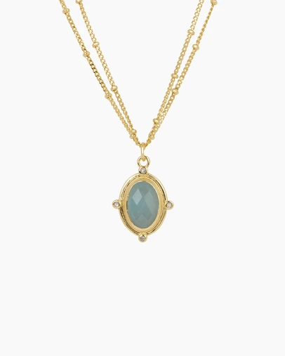 Bianc - Breeze Necklace Milky Aquamarine