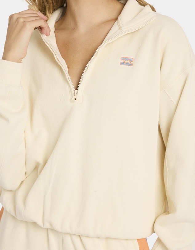 Billabong - Womens Classic Feels Half Zip Fleece Top