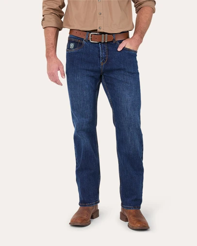 Ringers Western - Muster Mens Slim Straight Fit Mid Rise Jeans