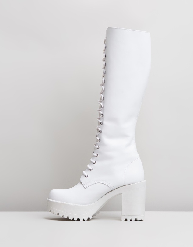 ROC Boots Australia - Lash Leather Platform Boots
