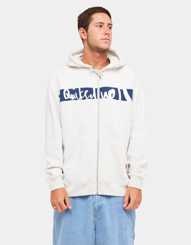 Quiksilver - Mens Impaired Panel Zip Up Hoodie