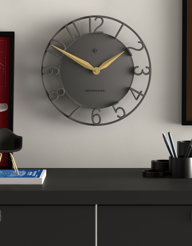 Newgate - Newgate Time Traveller Wall Clock-Grey