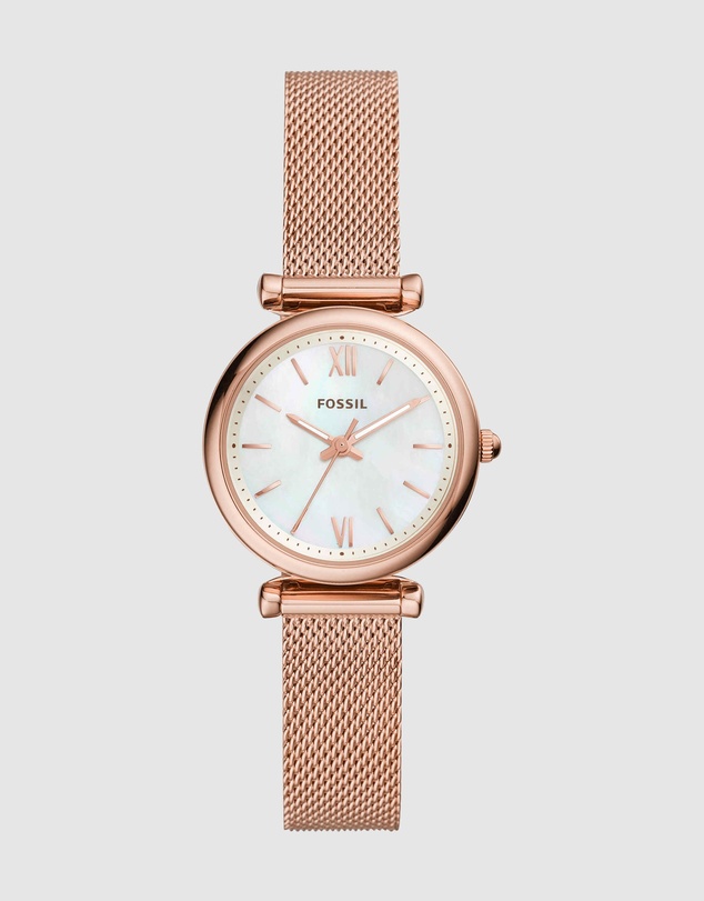 Fossil - Carlie Rose Gold Tone Analogue Watch