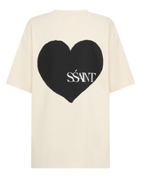 SSAINT - Heart Tee Cream & Black