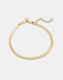 Mestige - Ethos Snake Chain Bracelet - 18K Gold Plated