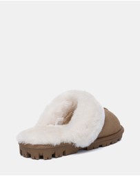 EVERAU - Australian Shepherd Ugg Waffle Slipper Sheepskin Upper House Shoes