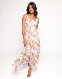 Petal & Pup - Tullia Maxi Dress - Pink Floral