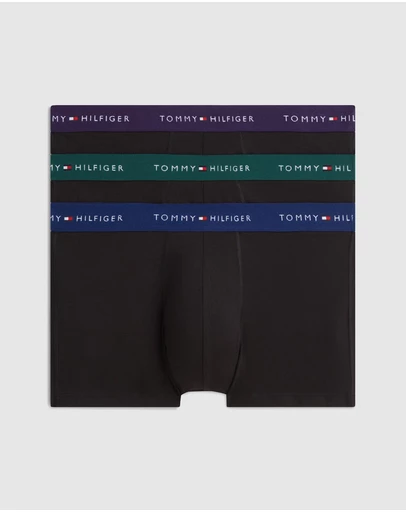 Tommy Hilfiger - 3-Pack Signature Logo Contrast Waistband Trunks
