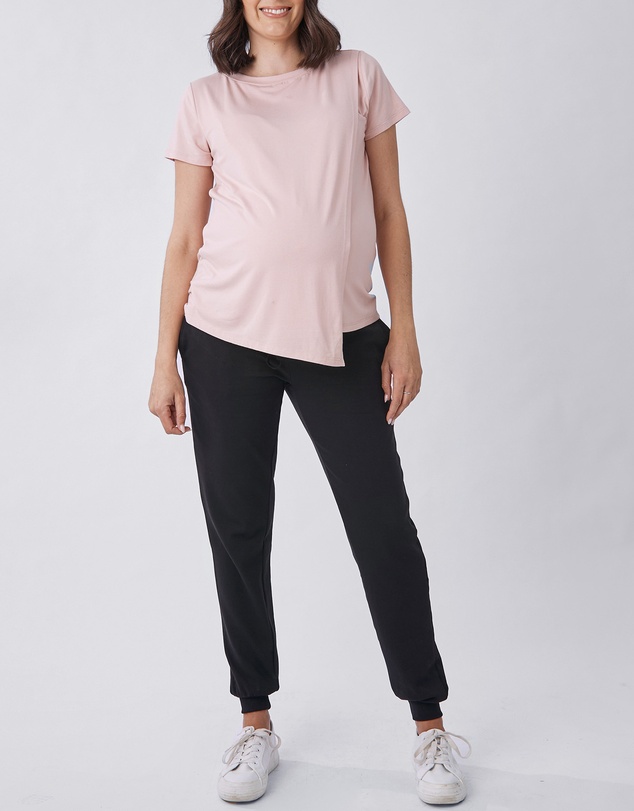 Angel Maternity - Ultimate Comfort Maternity Sweat Pants in Black