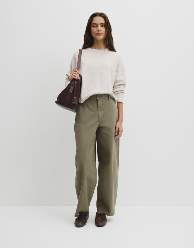 Country Road - Cotton Linen Crew Neck Knit
