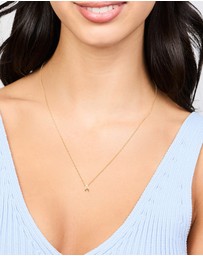 Lovisa - Gold Plated Sterling Silver Letter A Necklace