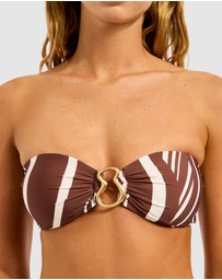 Seafolly - Coastline Ring Front Bandeau Bikini Top