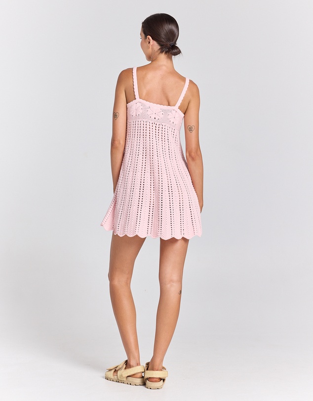 Poolside Paradiso - Maya Knit Sunfolk Dress - Pink