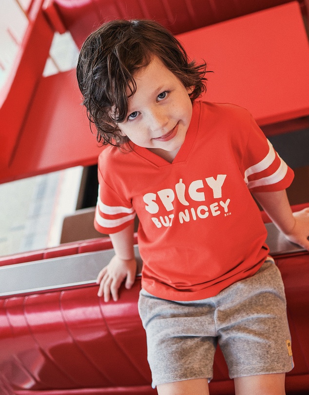 Rock Your Kid - Donnie Tee in Fiery Red
