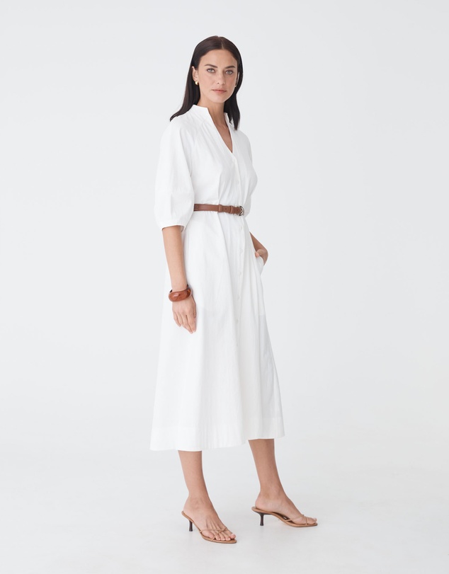 Forcast - Lyn Lantern Sleeve Shirt Dress