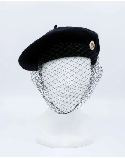 FORD MILLINERY - NIKKI Beret with veil