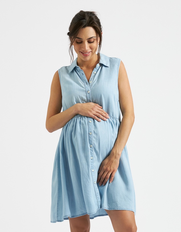 Ripe Maternity - Bec Chambray Dress