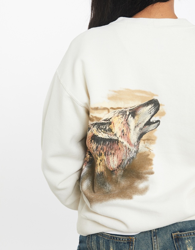 Vintage by The Real Deal - Pre Loved - Vintage 90s Wolf Wildlife Sweatshirt