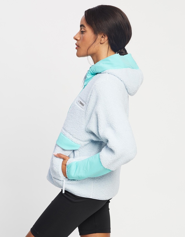 adidas Performance - Terrex Sherpa Hooded Fleece Jacket