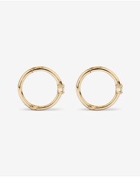 Michael Hill - Diamond Accent Sleeper Earrings in 10kt Yellow Gold