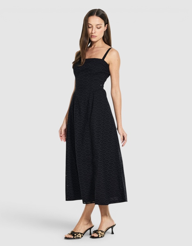 GUESS - Eco Sharon Sangallo Midi Flare Dress