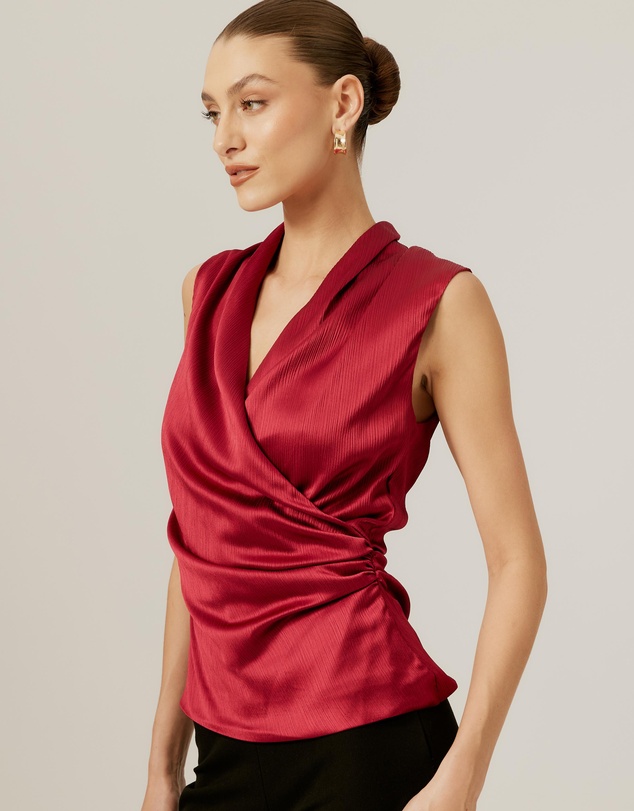 Tussah - Drape Neck Top