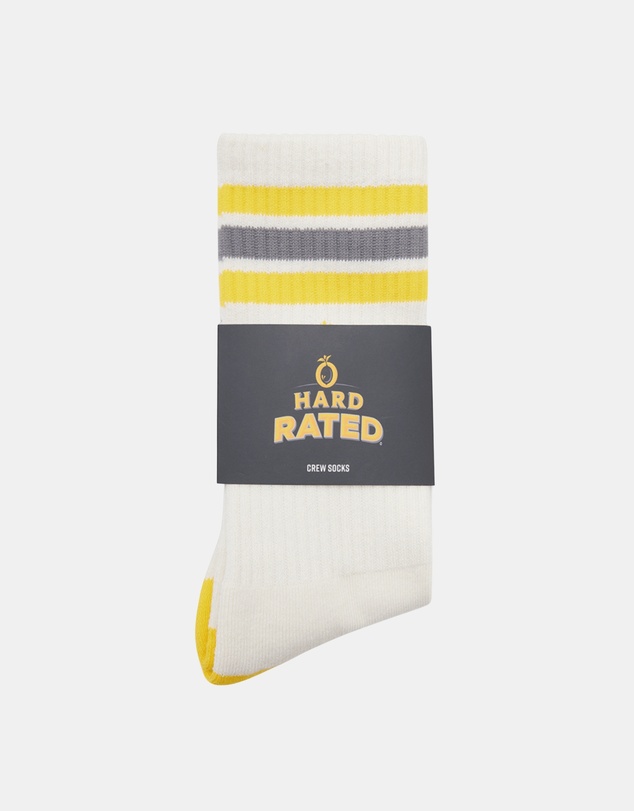 Hard Rated - Lemon Crew Socks