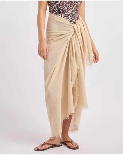 Seafolly - Beach Essential Textured Cotton Beach Wrap
