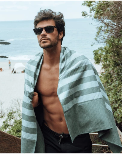 Sand Society - Olive Sand Free Beach Towel