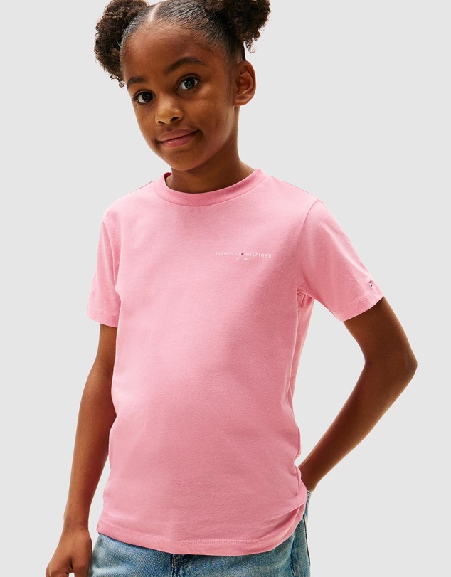 Tommy Hilfiger - Unisex Logo Crew Neck T-Shirt - Teens