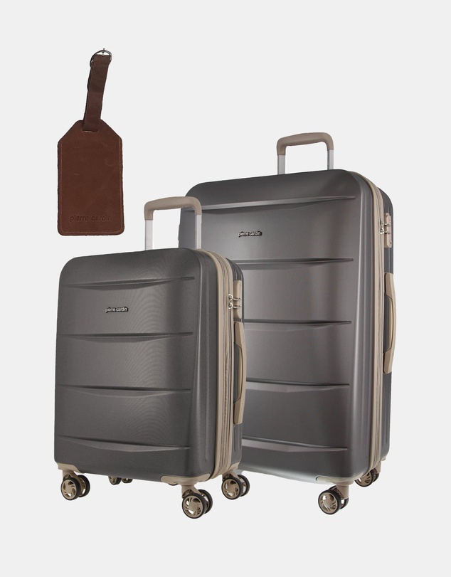 Pierre Cardin - Pierre Cardin Musee Medium and Cabin Bundle 2-Piece Set + Luggage Tag