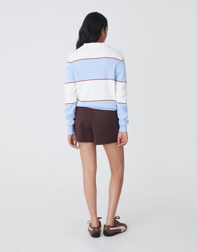 Forcast - Brenda Stripe Collared Sweater