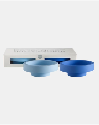 porter green - flipp lrg silicone unbreakable candle holder set