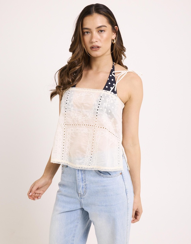 Subtitled - Louie Embroidered Top