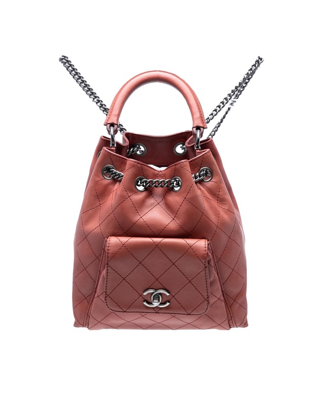 Pre-Loved by Azura Reborn - Pre-Loved Medium Stitched Calfskin Urban Luxury Drawstring Backpack