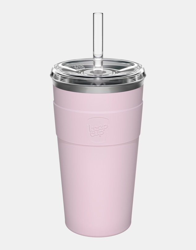 KeepCup - Thermal Cold Cup 16oz Reusable Coffee Cup with Straw Lid