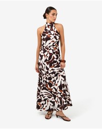 Forcast - Hazel Printed A-line Skirt