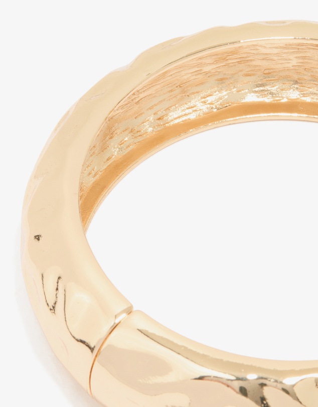 Lovisa - Gold Hammered Classic Bangle