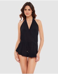 Magicsuit - Bianca Halter Loose Fit Romper Style Swimsuit