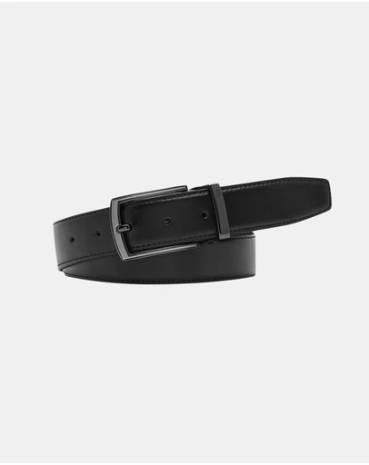 Buckle - Alick. Australian Made Reversible Leather Belt. 35mm width.