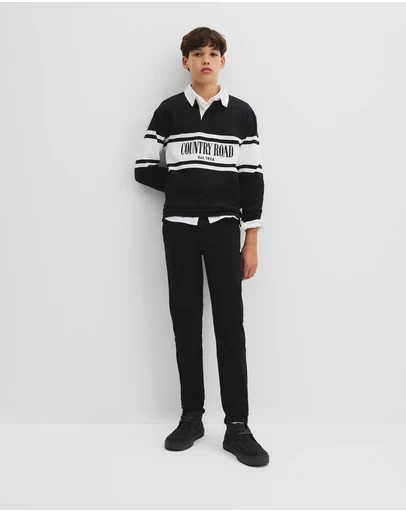Country Road - Teen Australian Cotton Panelled Rugby Shirt